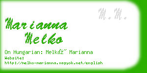 marianna melko business card